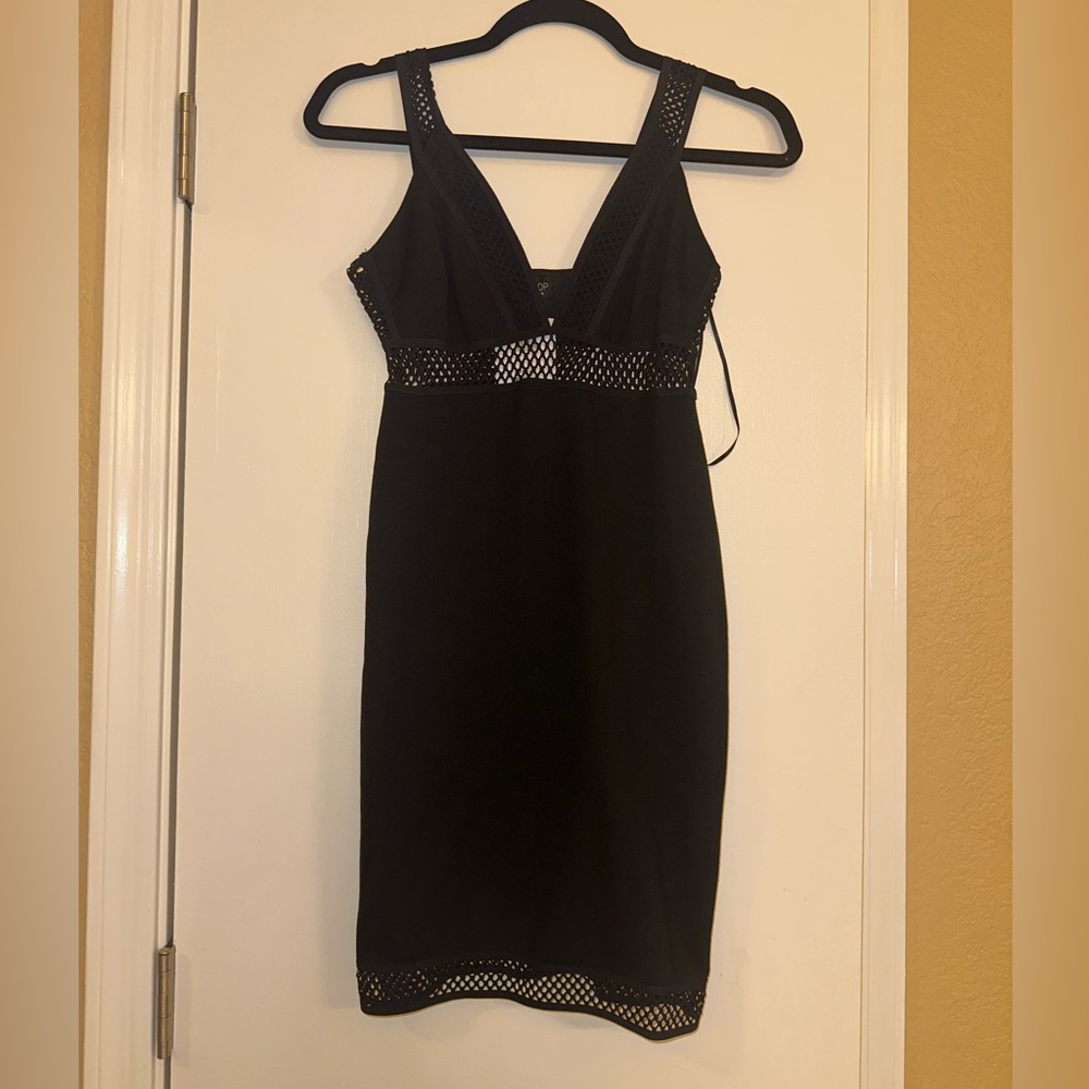 TOPSHOP black mini dress